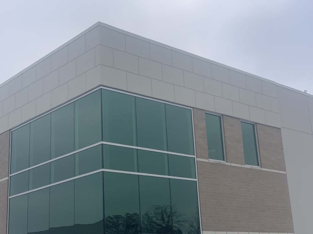 Stucco office building in Southeastern Michigan